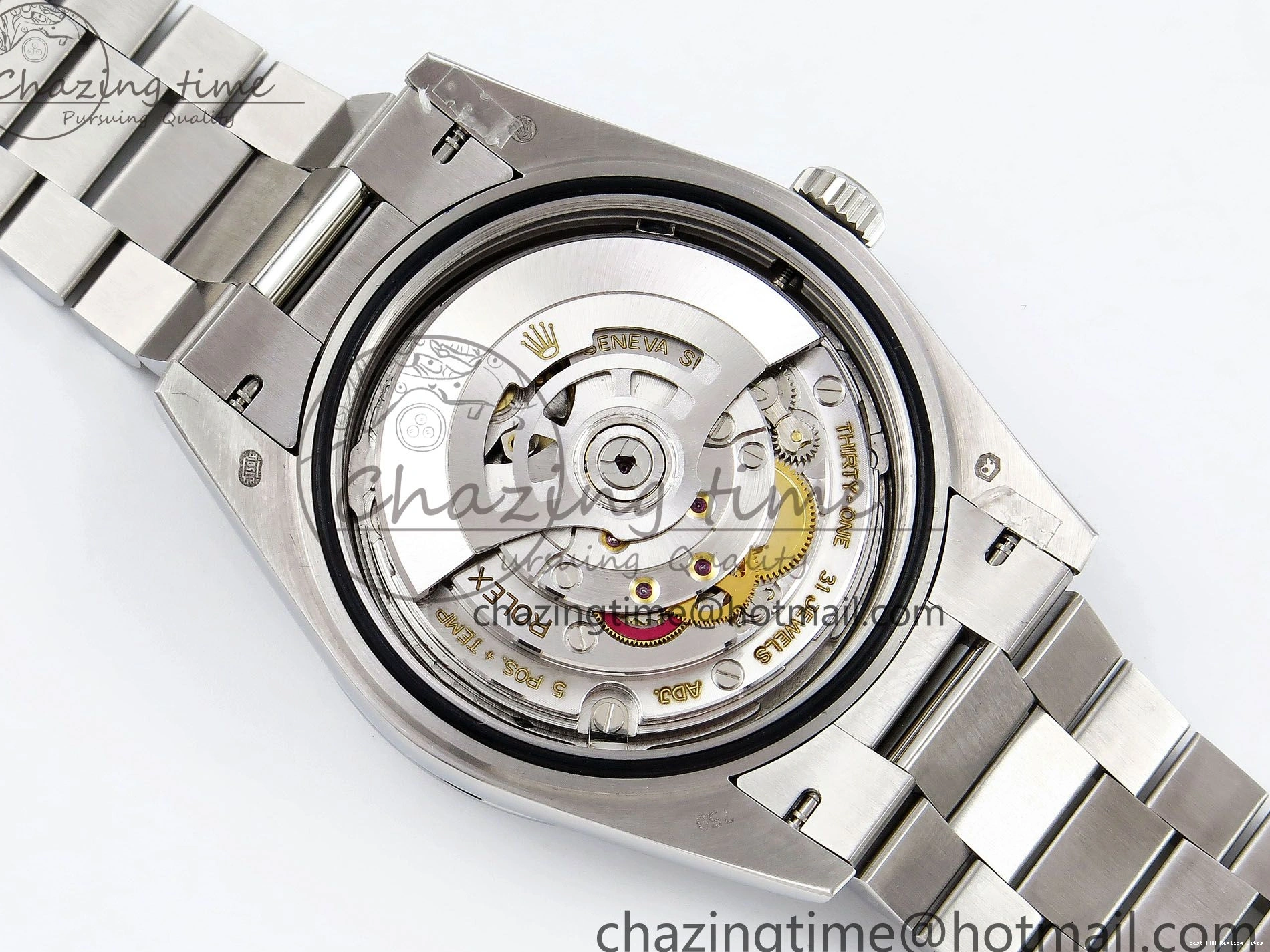 Best AAA Replica Sites Bracelet JDF 1440 V3 904L on TravelReady (Gain President 40 DayDate Weight) Steel VR3255 SS Dial Green Roman 1218